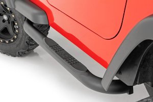 Jeep Wrangler Nerf Bar - Rough Country - 3-Inch Tube - Black - '97-'06